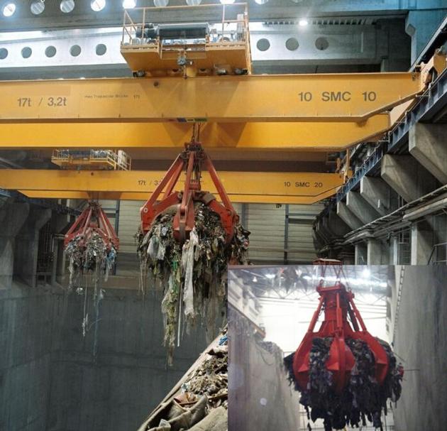 Double Girder Overhead Crane With Grab