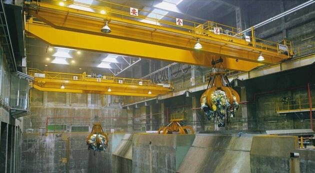 Double Girder Overhead Crane With Grab