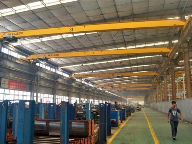 Workshop used electric traveling single girder overhead crane price 5 ton
