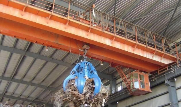Double Girder Overhead Crane With Grab