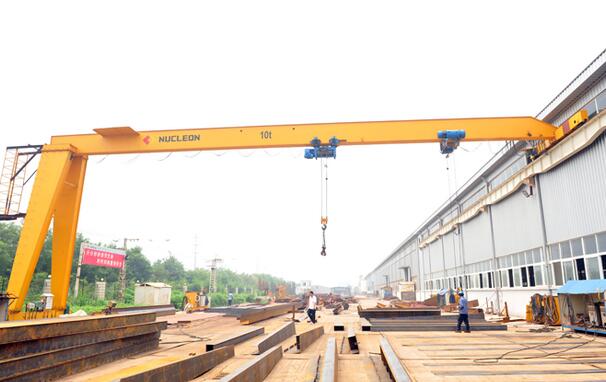 Nucleon Best Selling 10 Ton Indoor Semi Single Girder Gantry Crane For Sale