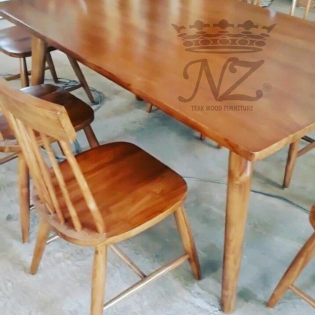 Dining Table 6 Teak Chair