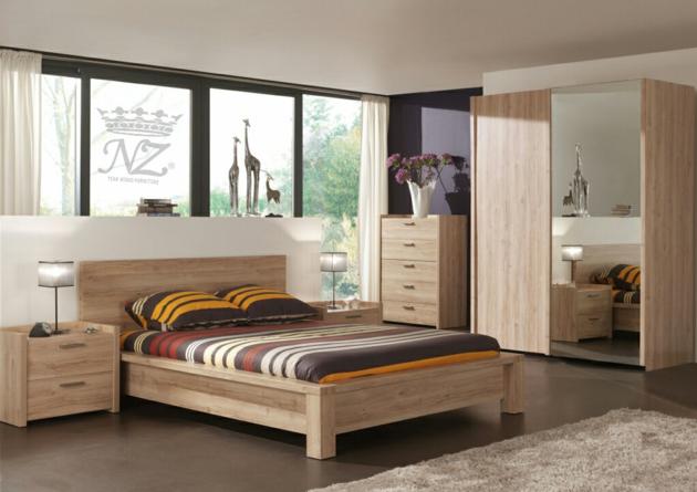 Teak Minimalist Bedroom Set