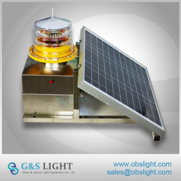 Medium intensity Solar aviation Obstruction light