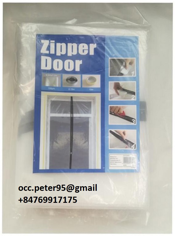 PE ZIPPER DOOR - FREE SAMPLE FROM VIETNAM-CHINA 