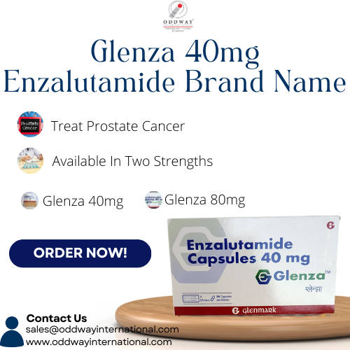 Glenza 40mg Enzalutamide Brand Name  Medicine 