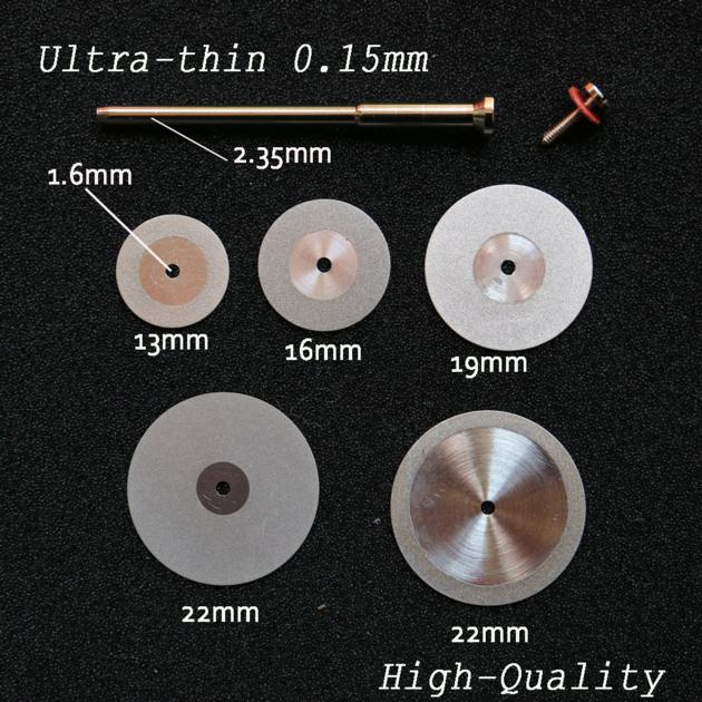        Dental Ultra-thin 0.15mm Double Sided Diamond Cutting Disc for separating polishing ceramic c