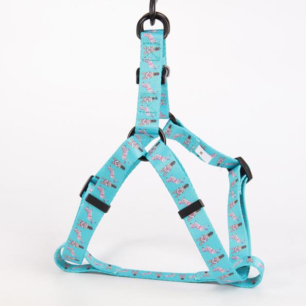 OKEYPETS Custom Adjustable Polyester Webbing Soft Touch No-Pull Design Own Dog Harness