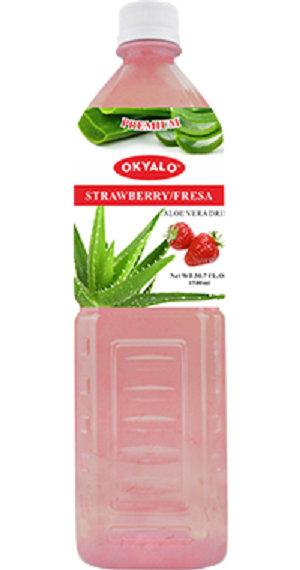 Okyalo Peach Aloe Vera Pulp Drink in 1.5L, Okeyfood