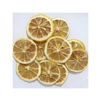 Dried yellow lemon slices