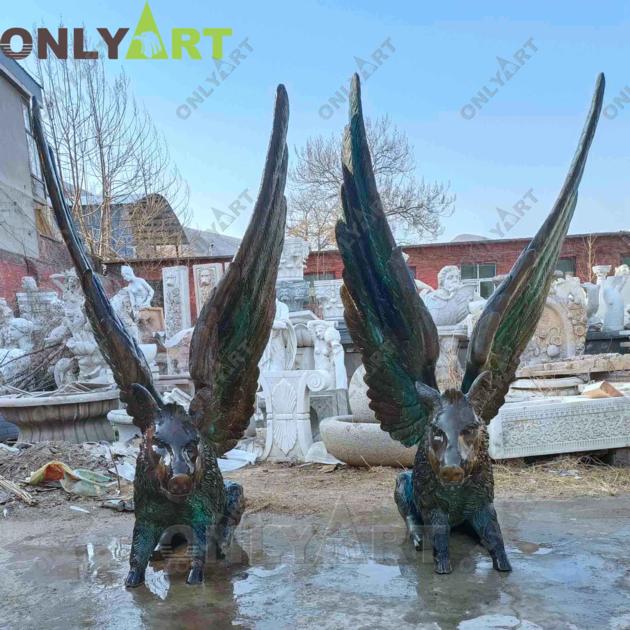Custom Famous Harry Potter Winged Boar Sculpture For Sale