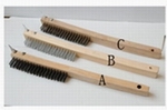 steel wire brush with beech handle