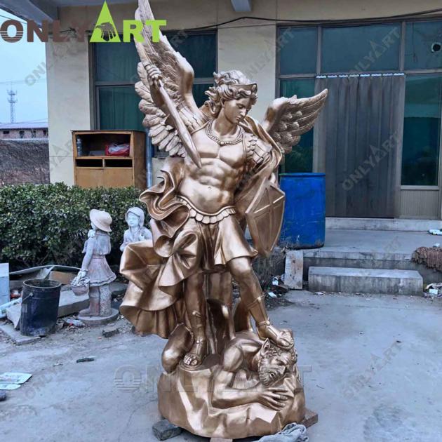 Custom Large Bronze Archangel St Michael Statue For Sale