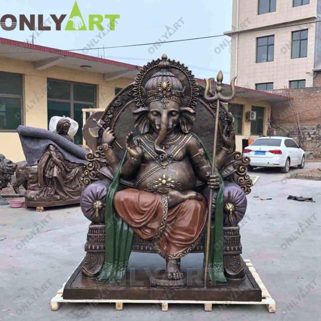 Onlyart Custom Outdoor Large Brass Bronze Ganesh Statue For Sale