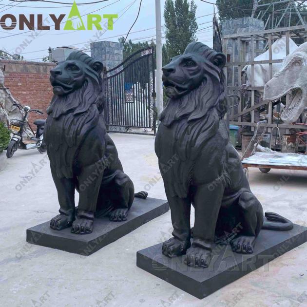 Custom Size Outdoor Bronze Lion Statue For Sale