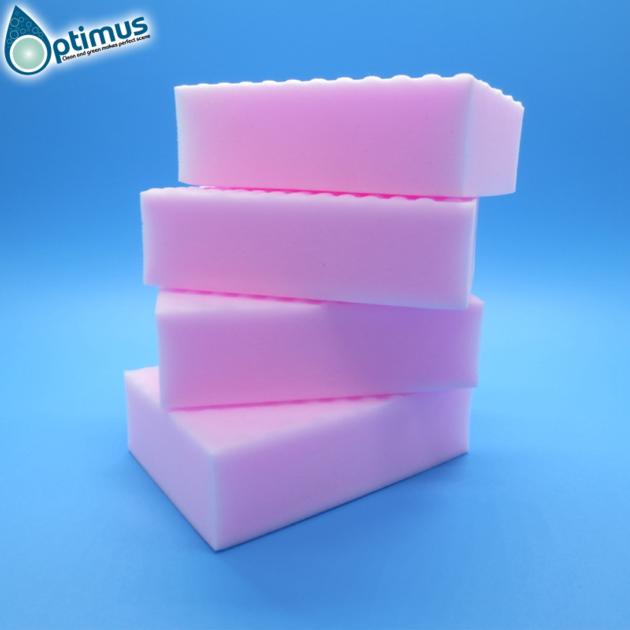 Red Pink Color Melamine Magic Sponge