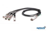 40Gbps QSFP+ to 4x SFP+ FanOut/Breakout Cable