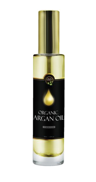 Pure organic argan oil from Morocco in handmade oriental bottle