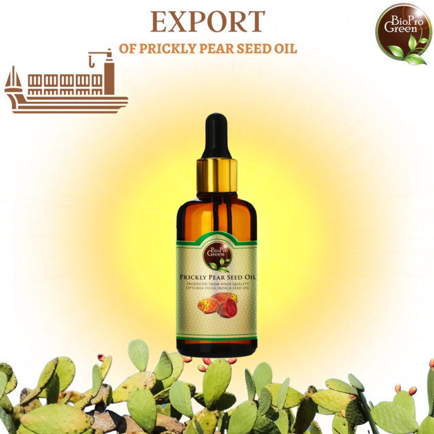 100% natural and certified prickly pear seed oil