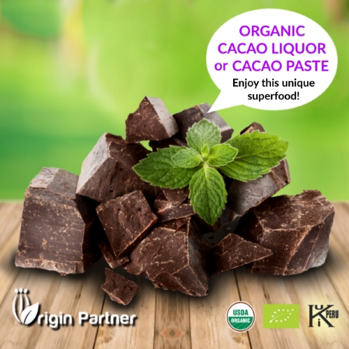 ORGANIC CACAO LIQUOR or CACAO PASTE