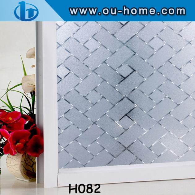 Easy Removable Glue Free 3D Embossing Static Window Film