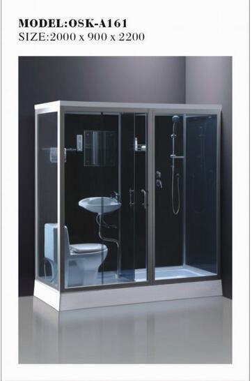 New Simple Easy Install Beautiful Shape Shower Cabin with Toilet