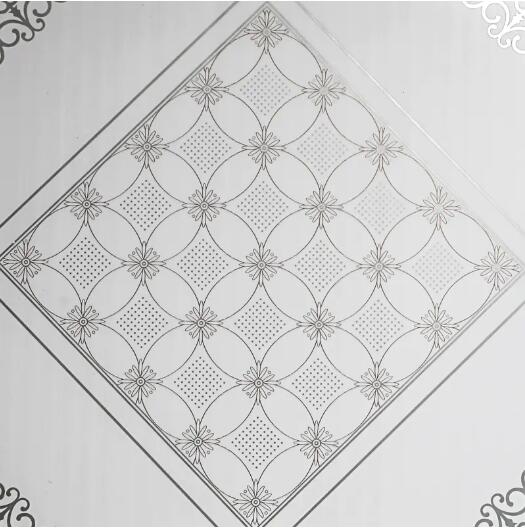 GEOMETRIC PATTERN 30CM HOT STAMPING PVC INTERIOR WALL PANELS