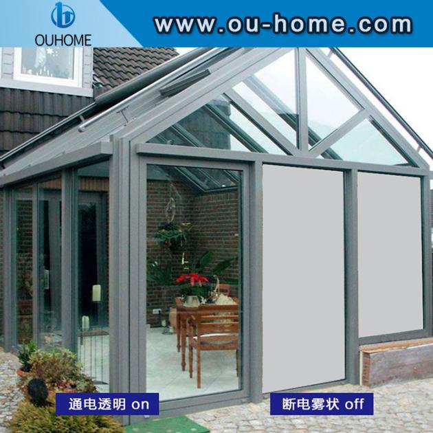 Electronically controlled atomized projection glass film