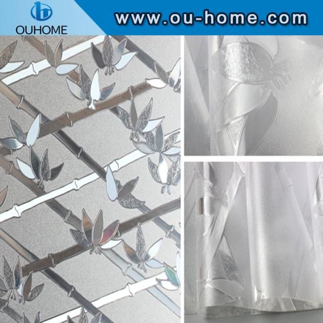 BT6201 PVC Bamboo Sparkling Glass Window