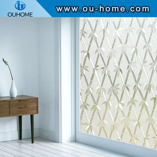 BT6201 PVC Bamboo Sparkling Glass Window