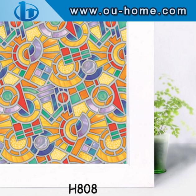 Printed Static Eco Friendly PVC Decorative