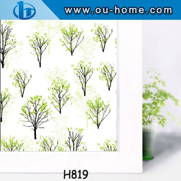 Printed Static Eco Friendly PVC Decorative