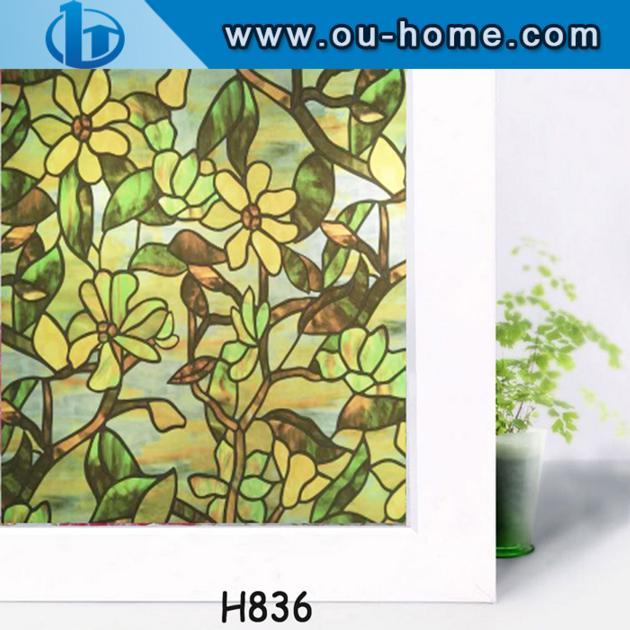 Printed static eco-friendly PVC decorative glass window film