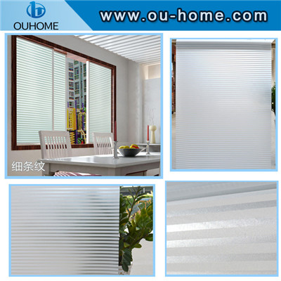 BT837 Stripe Decorative Office Window Frosted