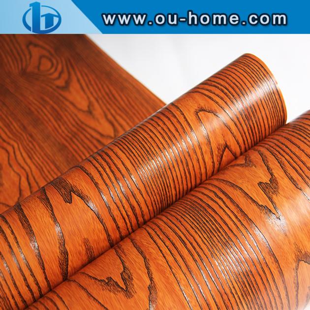 PVC hot stamping foil film wood grain decorative sticker