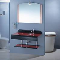 OUKER glass sink unit