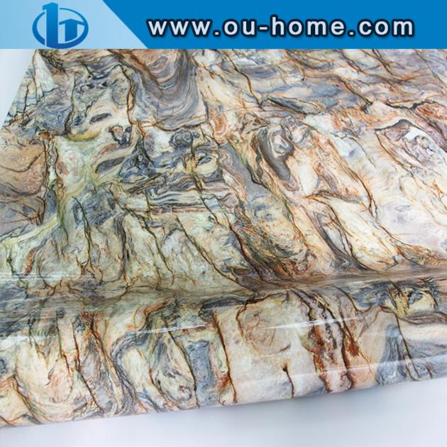 3D Marble Design PVC Film Lamination