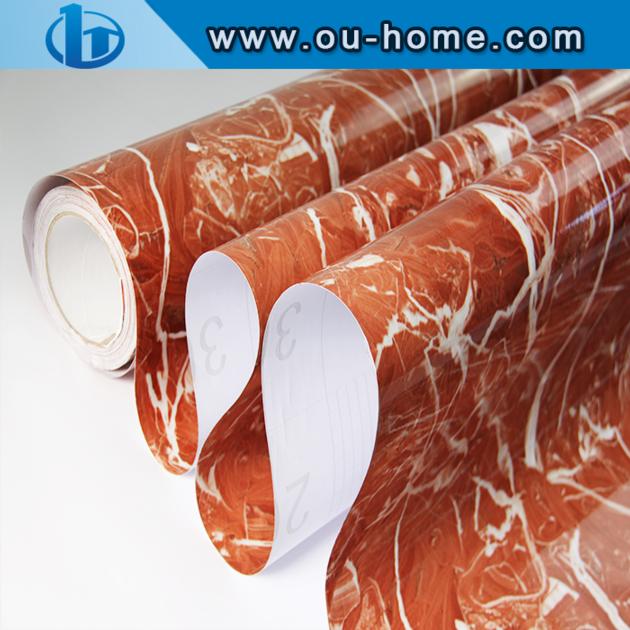 3D Marble Design PVC Film Lamination