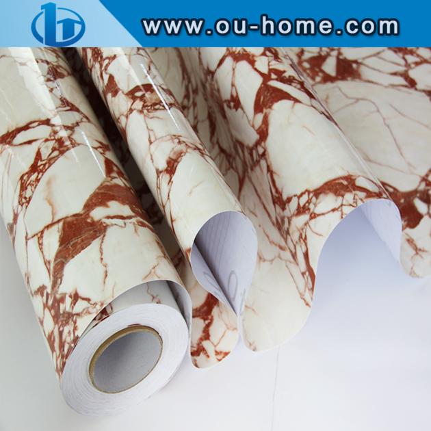 Waterproof Decorative Marble Design Vinyl Film