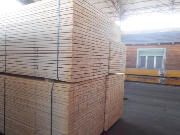 white wood rough sawn timber (spruce — picea abies)