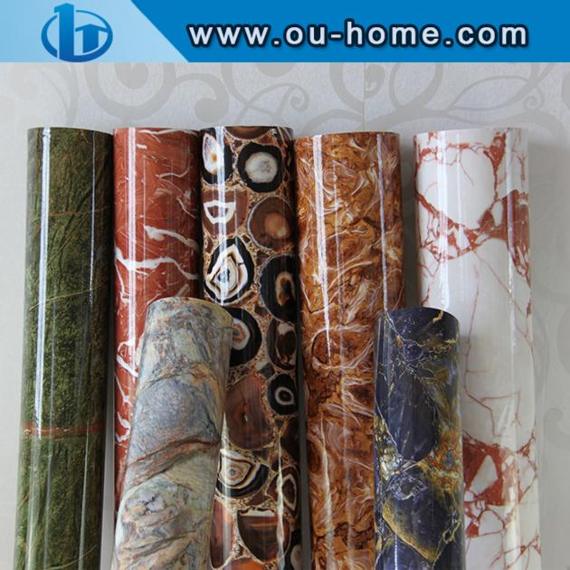 Interior Decorative Panel Marble Film Marble