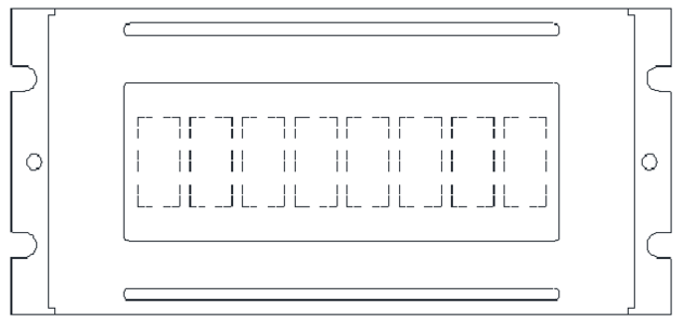 Monochrome LCM - PLC0801CW