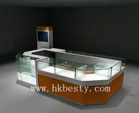 European style kiosk display showcase with  LED lights(33)