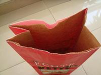 250*125*80 / customized recycled environmentally friendly brown kraft food paper bag