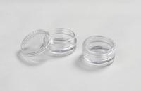 PS plastic round clear nail glitter pot container for nail art 