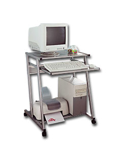 Metal computer desk