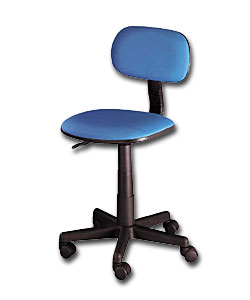 Blue Gas Lift Swivel Office Chair
