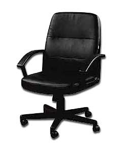 Mid-Back Leather Faced Managers Chair
