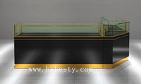Half enclosed  jewelry kiock  display showcase and counter with LED lisght(DM1501L)