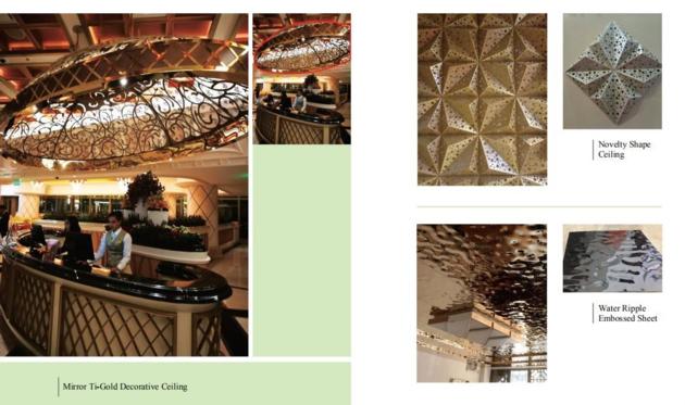 Stainless Steel Hotel Ceiling